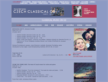 Tablet Screenshot of classic-music.cz